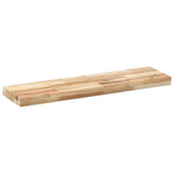 Floating Shelves 2 pcs 80x20x4 cm Untreated Solid Wood Acacia 3279424
