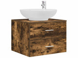 Bathroom Furniture Set 3 pcs Smoked Oak 49.5 x 44.5 x 65 cm 3405911