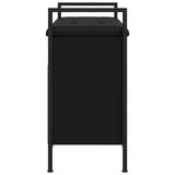 Shoe Bench Black 65.5x32x57.5 cm Engineered Wood 835202