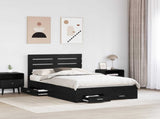 Bed Frame with Drawer with Headboard Manual Engineered Wood 3411660