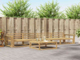 Outdoor Sofa Set 5 pcs White 79 x 79 x 37 cm Solid Acacia Wood 3386028