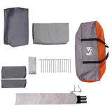 Family Tent 10-Person Grey and Orange 460 x 430 x 214 cm 42004082