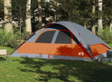 Family Tent Dome 6-Person Orange Waterproof 94557