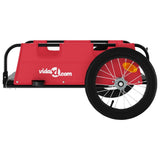 Bike Trailer Red Oxford Fabric and Iron 94167