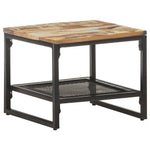 ZNTS Side Table 40x40x35 cm Solid Reclaimed Wood 320242