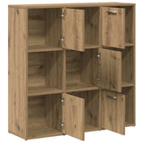 Bookshelf Artisan Oak 90x28x90 cm Engineered Wood 856059