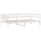 Daybed with Drawers without Mattress White 80x200 cm Solid Wood 3302133
