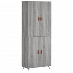 Highboard Grey Sonoma 69.5x34x180 cm Engineered Wood 3195657
