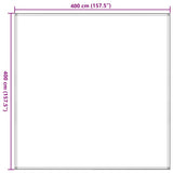 310811 Tent Carpet 400x400 cm Brown