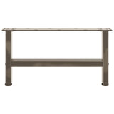 Coffee Table Legs Natural Steel 2 pcs 60x cm Steel 4013267