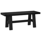 Dining Bench NOAIN 120 x 41 x 45 cm Solid Pine Wood Black 42020926