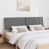 Upholstered Headboard Dark Grey 200 cm Solid Pine Wood 879375