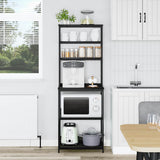 Kitchen Shelf Black Oak 60 x 40 x 168 cm Engineered Wood 883880