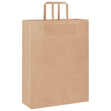 Paper Bags 250 pcs with Handles Brown 32x12x42 cm 4101816