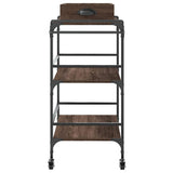 Kitchen Trolley Brown Oak 81,5x41x92,5 cm Engineered Wood 842345