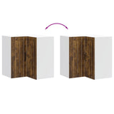 Kitchen Wall Corner Cabinet Lucca Smoked Oak Engineered Wood 853862