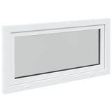 Basement Window RISOR 120 x 60 cm PVC and Glass White 42047262