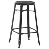 Bar Stools 4 pcs Black Steel 3054558
