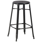 Bar Stools 4 pcs Black Steel 3054558