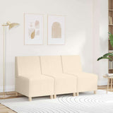 Modular Sofa Unit Armless Cream 55 x 74 x 82 cm Corduroy Fabric 4108498