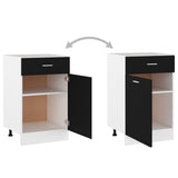 Drawer Bottom Cabinet Black Engineered wood 50 x 46 x 81.5 cm 801221
