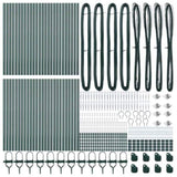 Fence Post Other 52 pcs Silver 3.2 x 3.2 x 100 cm Steel 3350170