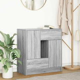 Sideboard with Drawers and Doors Grey Sonoma 70.5x34x74.5 cm 861846