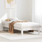 Bed Frame without Mattress White 90x200 cm Solid Wood Pine 859233