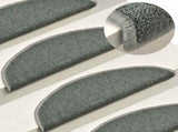 Self-adhesive Stair Mats 30 pcs 56 x 17 x 3 cm Dark Green 3365741