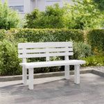 ZNTS Garden Bench White 110x52x71 cm Polypropylene 4009379