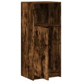 Sideboard with LED Smoked Oak 42.5x34x100 cm Engineered Wood 852156