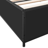 Bed Frame without Mattress Black 200x200 cm 3279822