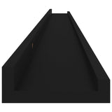 Wall Shelves 4 pcs Black 115x9x3 cm 326671