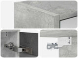 Bathroom Mirror Cabinet Concrete Grey 63.5 x 16 x 62.5 cm 889162