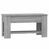 Coffee Table Grey Sonoma 101x49x52 cm Engineered Wood 819273