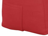 Back Pillow Red 180 x 24 x 50 cm Fabric 42014569