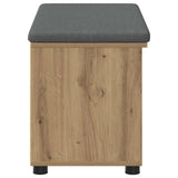 Hall Bench Artisan Oak 80 x 38 x 46 cm 891511