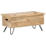 ZNTS Chest 90x40x45 cm Solid Mango Wood 289635