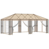 Gazebo Frame 6 x 3 m Black Steel 3376006