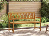 Outdoor Bench Natural 110 x 55.5 x 90 cm Solid Acacia Wood 42028082