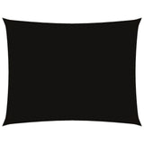 Sunshade Sail Oxford Fabric Rectangular 4x5 m Black 135766
