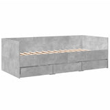Daybed Concrete Grey Engineered Wood Single 3280828