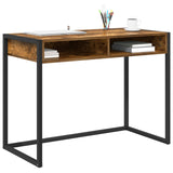Desk Smoke Oak Engineered Wood 100 x 50 x 75 cm 886476