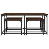 Nesting Coffee Tables 5 pcs Brown Oak Engineered Wood 835338