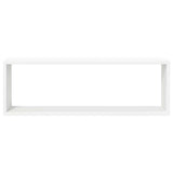Wall Cube Shelf 2 pcs White 80x15x26.5 cm Engineered Wood 807106