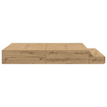 Storage Bed Frame with Drawer Artisan oak 236.5 x 140 x 31.5 cm 3335644