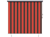 Roller Blind Orange and Brown 200 x 250 cm Fabric and Aluminum 362098