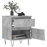 Bedside Cabinets 2 pcs Concrete Grey 40x35x50 cm Engineered Wood 830677