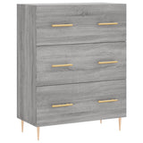 Highboard Grey Sonoma 69.5x34x180 cm Engineered Wood 3189371