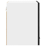 Hanging Cabinet 2 pcs Black Oak and White 30 x 31 x 40 cm 884117